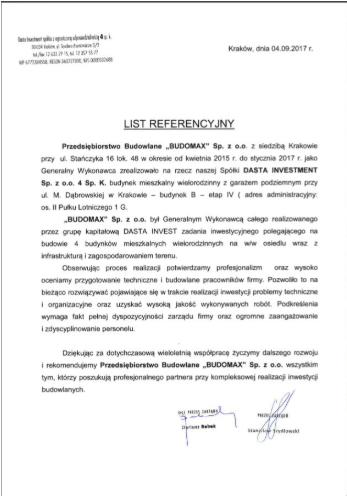 DASTA INVEST Sp. z o.o. 4 Sp. K