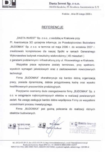 DASTA INVEST Sp. z o.o.